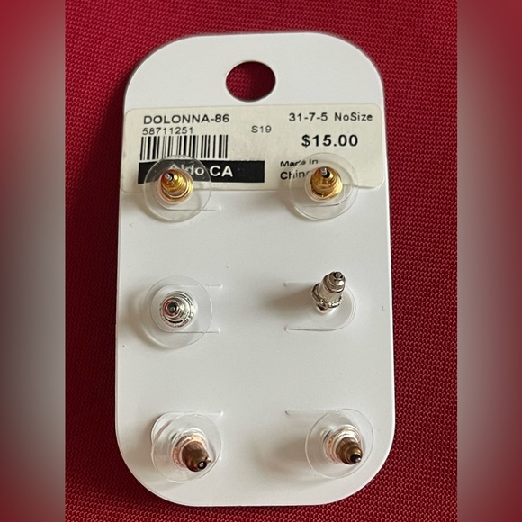 Aldo Cubic Zirconia earrings. - Picture 3 of 3